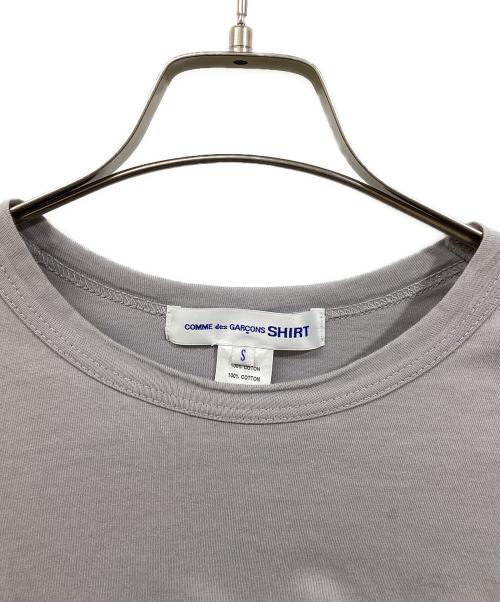 COMME des GARCONS SHIRT（コムデギャルソンシャツ）COMME des GARCONS SHIRT (コムデギャルソンシャツ) Cotton Jersey Plain CDG SHIRT Black Logo at Front S/S TEE グレー サイズ:Sの古着・服飾アイテム