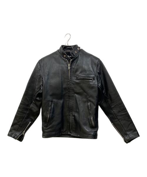 Schott（ショット）Schott (ショット) ボアライナー付きシングルライダースジャケット ブラック サイズ:36の古着・服飾アイテム