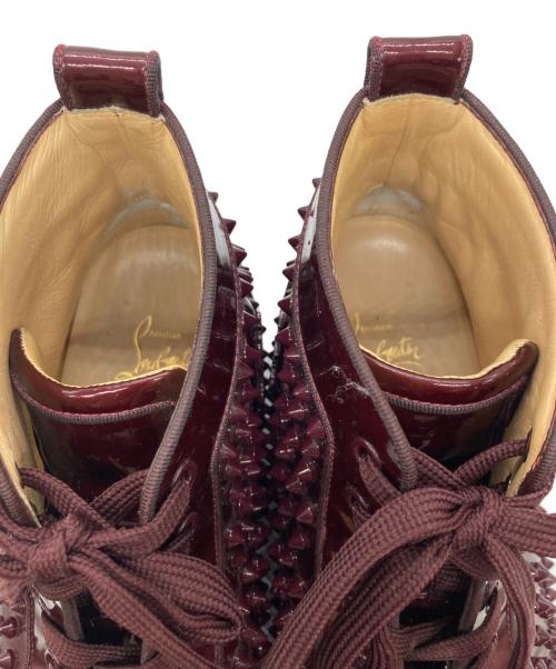 Christian Louboutin（クリスチャン・ルブタン）Christian Louboutin (クリスチャン・ルブタン) スタッズミッドスニーカー ブラウン サイズ:41の古着・服飾アイテム