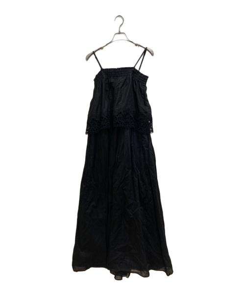 ne quittez pas（ヌキテパ）ne quittez pas (ヌキテパ) キャミワンピース ブラック サイズ:Freeの古着・服飾アイテム