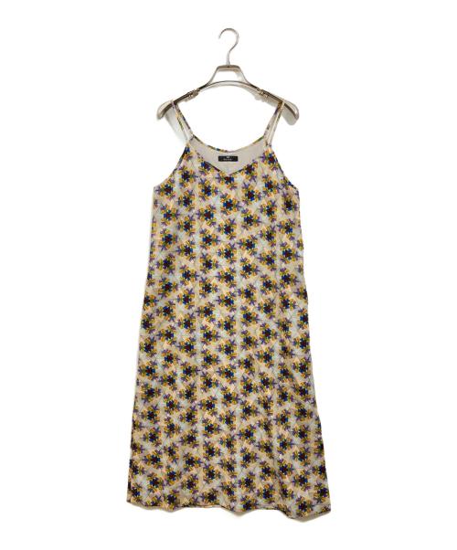 PS Paul Smith（ＰＳポールスミス）PS Paul Smith (ＰＳポールスミス) ジェムカレイドスコープ ワンピース ベージュ サイズ:40の古着・服飾アイテム