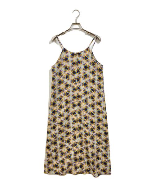 PS Paul Smith（ＰＳポールスミス）PS Paul Smith (ＰＳポールスミス) ジェムカレイドスコープ ワンピース ベージュ サイズ:40の古着・服飾アイテム