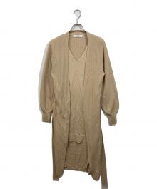 HER LIP TO（ハーリップトゥ）の古着「Chester Multi-Way Knit Dress」｜ベージュ