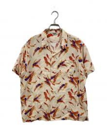 CALEE（キャリー）の古着「オープンカラーシャツ」｜ベージュ