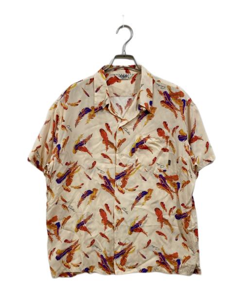 CALEE（キャリー）CALEE (キャリー) オープンカラーシャツ ベージュ サイズ:Mの古着・服飾アイテム