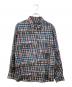 PS Paul Smith（ＰＳポールスミス）の古着「転写プリントチェックシャツ」｜ブラック