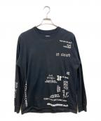 NEIGHBORHOODネイバーフッド）の古着「プリントカットソー」｜ブラック