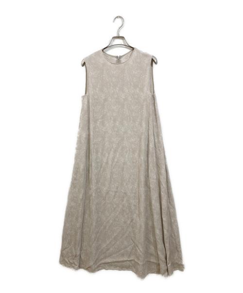 STEVEN ALAN（スティーブンアラン）STEVEN ALAN (スティーブンアラン) JACQUARD FLARE DRESS ベージュ サイズ:Mの古着・服飾アイテム