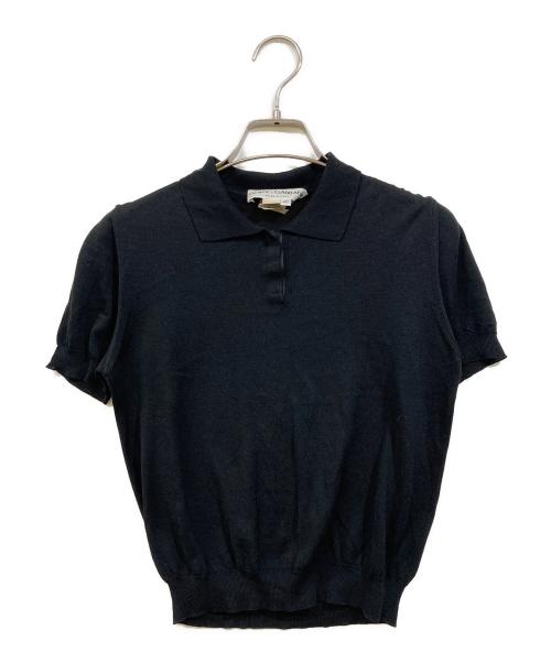 DOLCE & GABBANA（ドルチェ＆ガッバーナ）DOLCE & GABBANA (ドルチェ＆ガッバーナ) ポロシャツ ブラック サイズ:Lの古着・服飾アイテム
