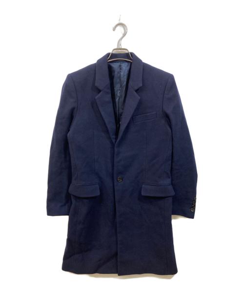 JOHN LAWRENCE SULLIVAN（ジョン ローレンス サリバン）JOHN LAWRENCE SULLIVAN (ジョン ローレンス サリバン) チェスターコート ネイビー サイズ:SIZE Sの古着・服飾アイテム