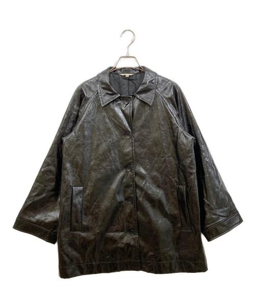 moussy（マウジー）moussy (マウジー) GLOSS F／LEATHER MIDDLE ジャケット ブラック サイズ:FREEの古着・服飾アイテム