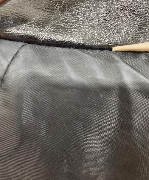 moussy（マウジー）moussy (マウジー) GLOSS F／LEATHER MIDDLE ジャケット ブラック サイズ:FREEの古着・服飾アイテム