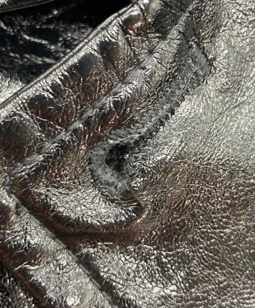 moussy（マウジー）moussy (マウジー) GLOSS F／LEATHER MIDDLE ジャケット ブラック サイズ:FREEの古着・服飾アイテム