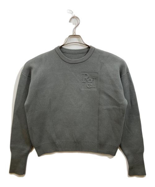 regleam（リグリーム）regleam (リグリーム) エンボスロゴニット グレー サイズ:FREEの古着・服飾アイテム