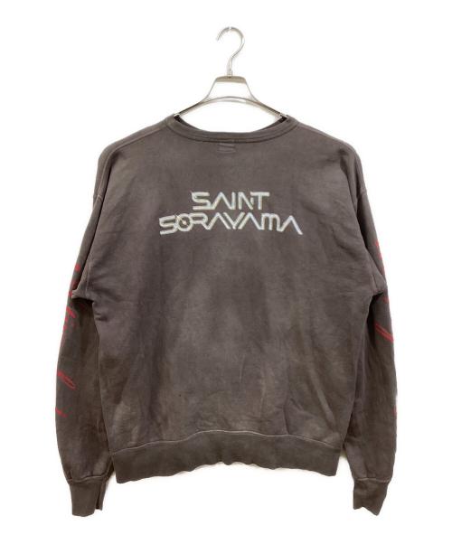 SAINT MICHAEL（セントマイケル）SAINT MICHAEL (セントマイケル) 空山基スウェット ブラウン サイズ:XLの古着・服飾アイテム