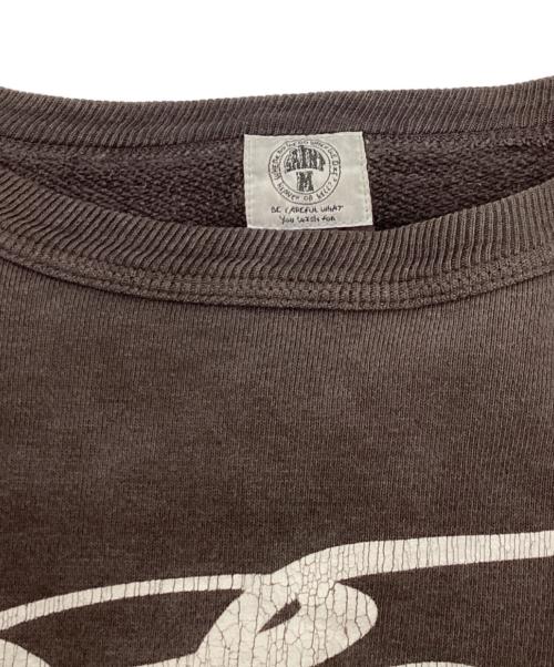 SAINT MICHAEL（セントマイケル）SAINT MICHAEL (セントマイケル) 空山基スウェット ブラウン サイズ:XLの古着・服飾アイテム