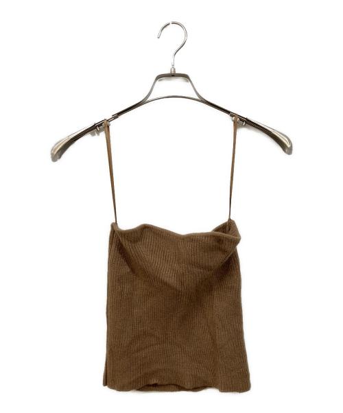 anuans（アニュアンス）anuans (アニュアンス) ウールカポックニットセット ブラウン サイズ:SIZE Sの古着・服飾アイテム