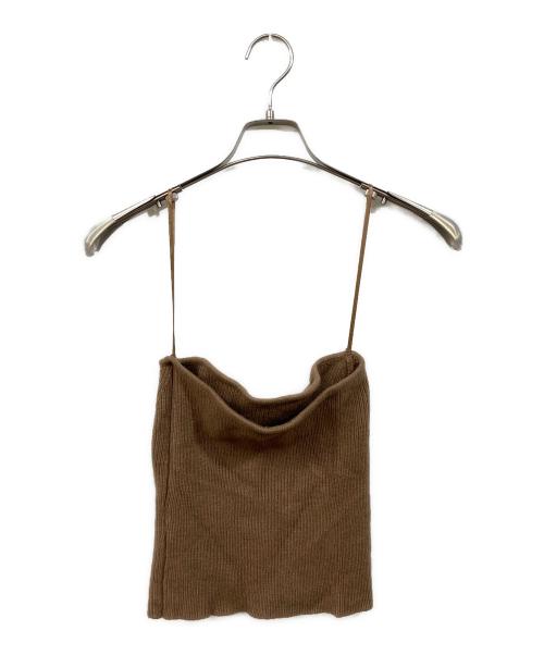 anuans（アニュアンス）anuans (アニュアンス) ウールカポックニットセット ブラウン サイズ:SIZE Sの古着・服飾アイテム