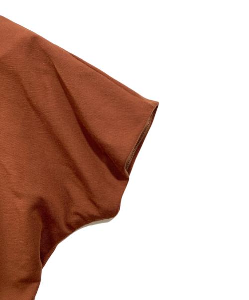 anuans（アニュアンス）anuans (アニュアンス) ワンショルダードレープカットワンピース ブラウン サイズ:Sの古着・服飾アイテム