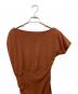 anuans (アニュアンス) ワンショルダードレープカットワンピース ブラウン サイズ:S：5000円