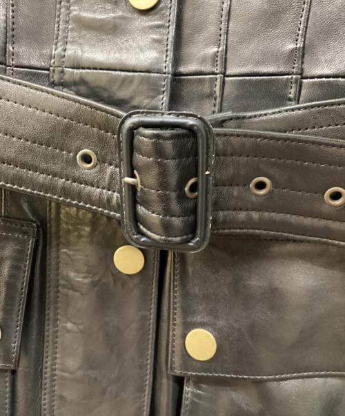 BANANA REPUBLIC（バナナリパブリック）BANANA REPUBLIC (バナナリパブリック) レザーコート ブラック サイズ:Mの古着・服飾アイテム