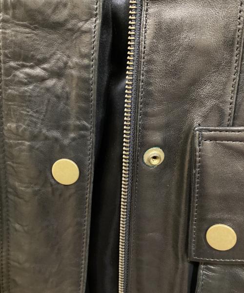 BANANA REPUBLIC（バナナリパブリック）BANANA REPUBLIC (バナナリパブリック) レザーコート ブラック サイズ:Mの古着・服飾アイテム