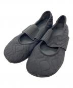 CAMPERカンペール）の古着「キルティングフラットシューズ」｜ブラック