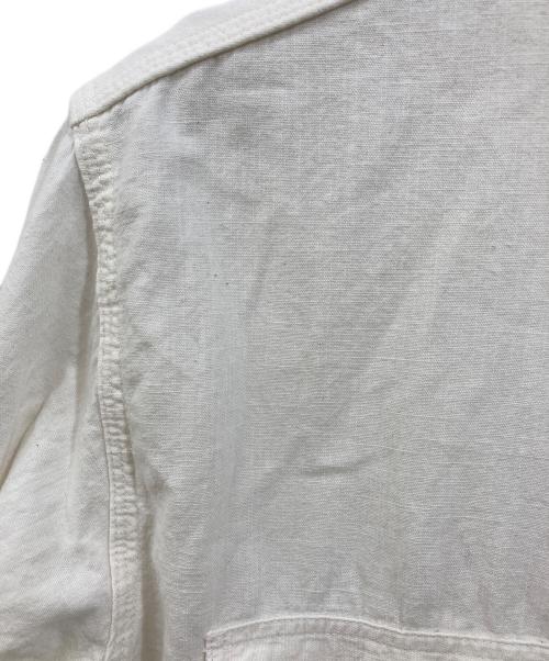 SUGAR CANE（シュガーケーン）SUGAR CANE (シュガーケーン) WHITE CHAMBRAY WORK SHIRT アイボリー サイズ:Lの古着・服飾アイテム