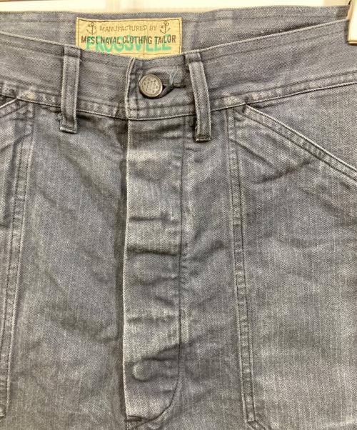 SUGAR CANE（シュガーケーン）SUGAR CANE (シュガーケーン) FROGSVILLE SWABBIES SHORTS インディゴ サイズ:36の古着・服飾アイテム