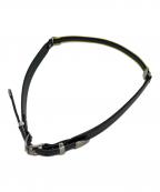 TOGA ARCHIVESトーガアーカイブス）の古着「レザーナイロンウエスタンベルト」｜ブラック