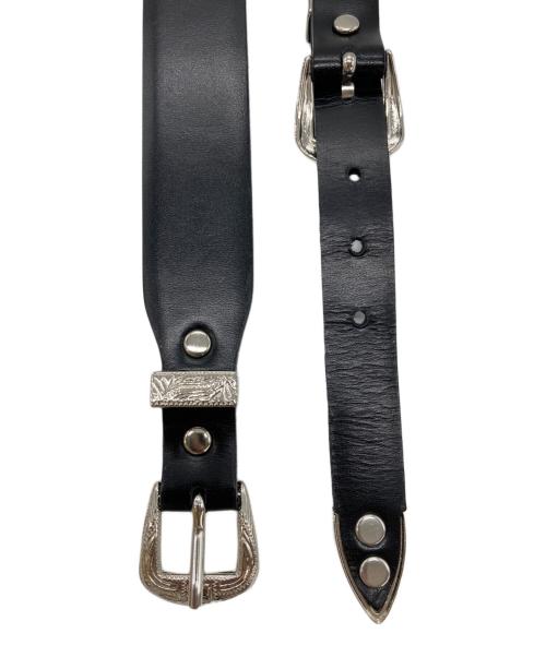 TOGA ARCHIVES（トーガアーカイブス）TOGA ARCHIVES (トーガアーカイブス) レザーナイロンウエスタンベルト ブラックの古着・服飾アイテム