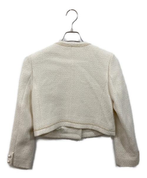 Rirandture（リランドチュール）Rirandture (リランドチュール) ツイードクロップドジャケット ホワイト サイズ:SIZE Sの古着・服飾アイテム