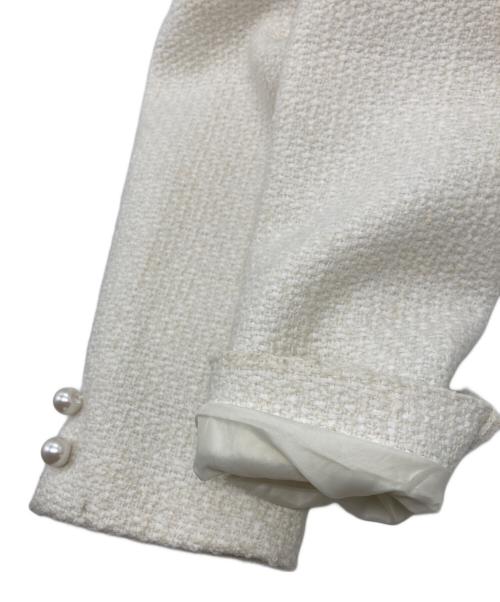 Rirandture（リランドチュール）Rirandture (リランドチュール) ツイードクロップドジャケット ホワイト サイズ:SIZE Sの古着・服飾アイテム