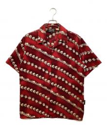 DRAGONFLY（ドラゴンフライ）の古着「ヴィンテージスカルアロハシャツ」｜レッド