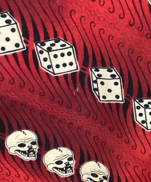 DRAGONFLY（ドラゴンフライ）DRAGONFLY (ドラゴンフライ) ヴィンテージスカルアロハシャツ レッド サイズ:Sの古着・服飾アイテム