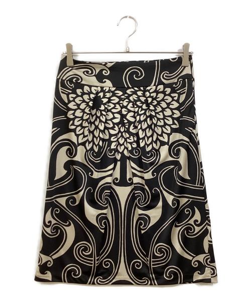 VIVIENNE TAM（ヴィヴィアンタム）VIVIENNE TAM (ヴィヴィアンタム) 総柄スカート ブラック×ホワイトの古着・服飾アイテム