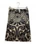 VIVIENNE TAM (ヴィヴィアンタム) 総柄スカート ブラック×ホワイト：5000円