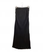 KAGUREカグレ）の古着「キュプラスカート」｜ブラック