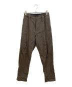 MHLエムエイチエル）の古着「WOOL COTTON DRILL イージーパンツ」｜ブラウン