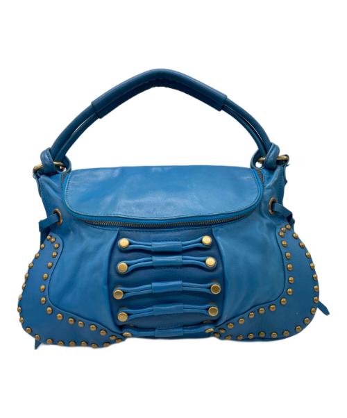hype（ハイプ）hype (ハイプ) スタッズデザインワンショルダーバッグ ブルーの古着・服飾アイテム