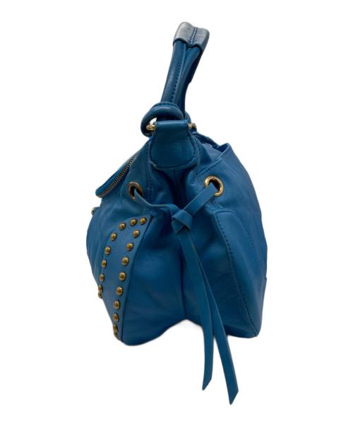 hype（ハイプ）hype (ハイプ) スタッズデザインワンショルダーバッグ ブルーの古着・服飾アイテム