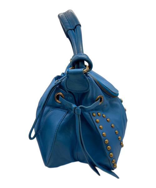 hype（ハイプ）hype (ハイプ) スタッズデザインワンショルダーバッグ ブルーの古着・服飾アイテム