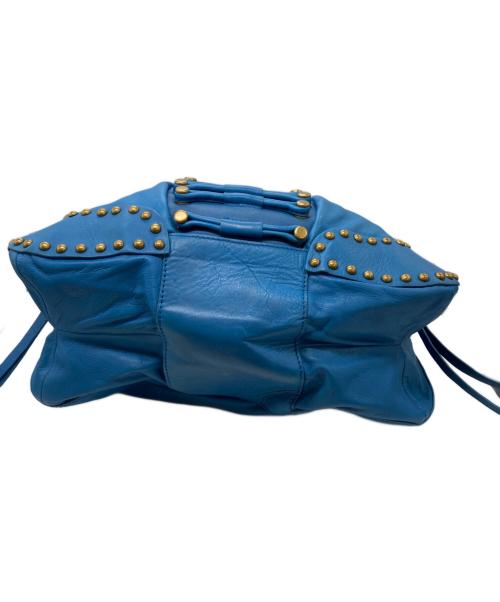 hype（ハイプ）hype (ハイプ) スタッズデザインワンショルダーバッグ ブルーの古着・服飾アイテム