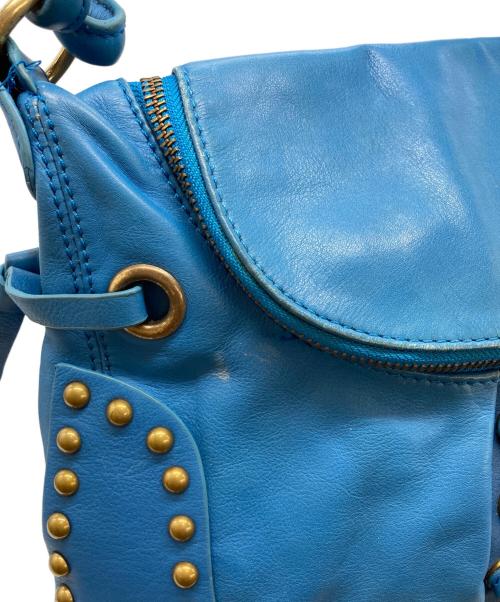 hype（ハイプ）hype (ハイプ) スタッズデザインワンショルダーバッグ ブルーの古着・服飾アイテム