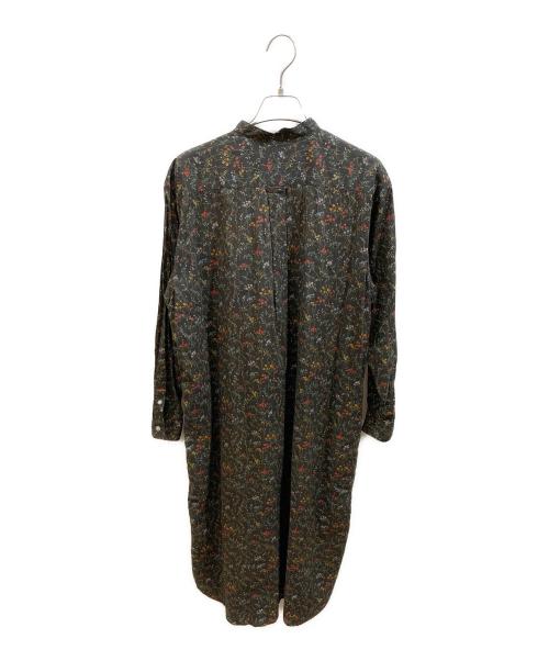 BEAMS BOY（ビームスボーイ）BEAMS BOY (ビームスボーイ) リバティスタンドカラーロングスリーブワンピース ブラウン サイズ:FREEの古着・服飾アイテム