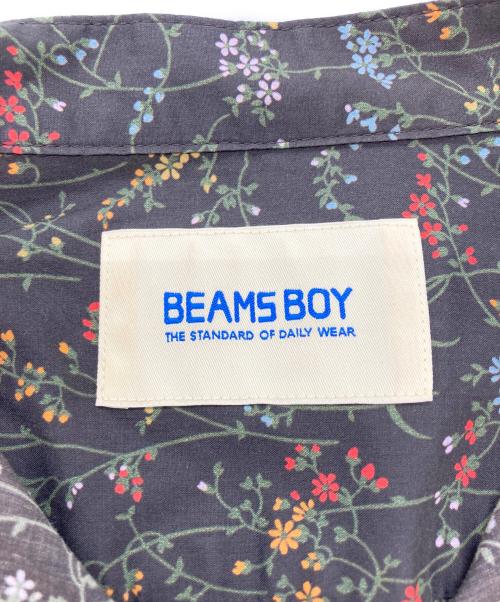 BEAMS BOY（ビームスボーイ）BEAMS BOY (ビームスボーイ) リバティスタンドカラーロングスリーブワンピース ブラウン サイズ:FREEの古着・服飾アイテム