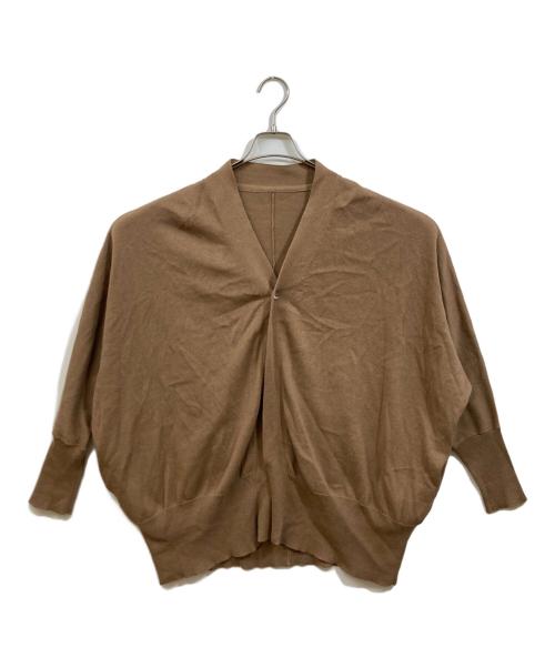 journal standard luxe（ジャーナルスタンダード ラックス）journal standard luxe (ジャーナルスタンダード ラックス) RCテンジクVネックドルマンカーディガン ブラウン サイズ:Freeの古着・服飾アイテム