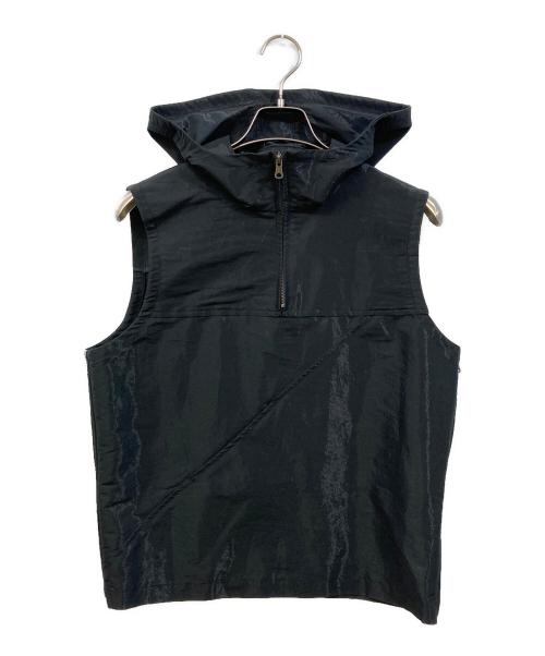 MONSIEUR NICOLE（ムッシュニコル）MONSIEUR NICOLE (ムッシュニコル) ヴィンテージ光沢ベスト ブラック サイズ:50の古着・服飾アイテム