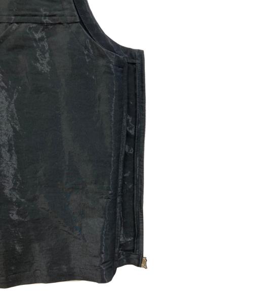 MONSIEUR NICOLE（ムッシュニコル）MONSIEUR NICOLE (ムッシュニコル) ヴィンテージ光沢ベスト ブラック サイズ:50の古着・服飾アイテム