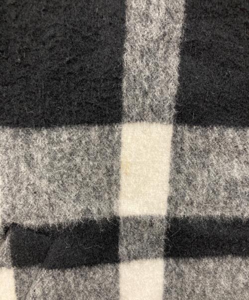 maison kitsune（メゾンキツネ）maison kitsune (メゾンキツネ) Wool Blend Bomber Jacket ホワイト×ブラック サイズ:Lの古着・服飾アイテム